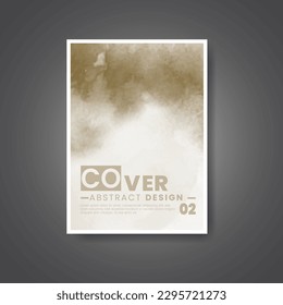 Cover template with watercolor background. Design for your cover, date, postcard, banner, logo.