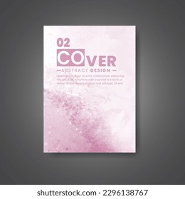 Cover template with watercolor background. Design for your cover, date, postcard, banner, logo.