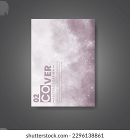 Cover template with watercolor background. Design for your cover, date, postcard, banner, logo.