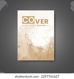 Cover template with watercolor background. Design for your cover, date, postcard, banner, logo.