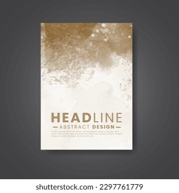 Cover template with watercolor background. Design for your cover, date, postcard, banner, logo.