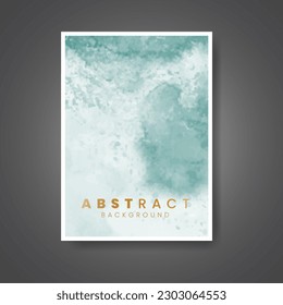Cover template with watercolor background. Design for your cover, date, postcard, banner, logo.