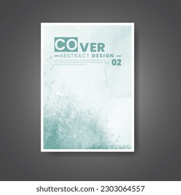 Cover template with watercolor background. Design for your cover, date, postcard, banner, logo.