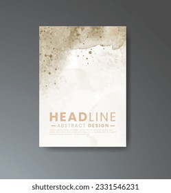 Cover template with watercolor background. Design for your cover, date, postcard, banner, logo.