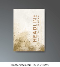 Cover template with watercolor background. Design for your cover, date, postcard, banner, logo.