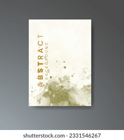 Cover template with watercolor background. Design for your cover, date, postcard, banner, logo.