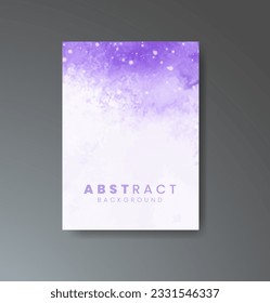 Cover template with watercolor background. Design for your cover, date, postcard, banner, logo.