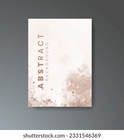 Cover template with watercolor background. Design for your cover, date, postcard, banner, logo.