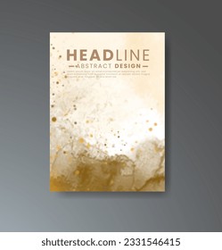 Cover template with watercolor background. Design for your cover, date, postcard, banner, logo.