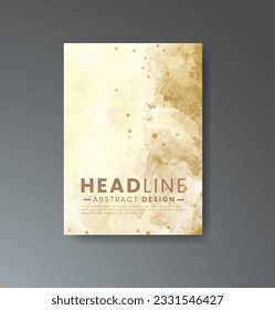 Cover template with watercolor background. Design for your cover, date, postcard, banner, logo.
