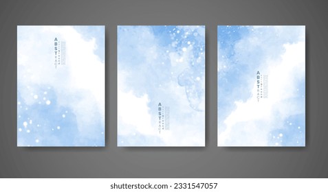 Cover template with watercolor background. Design for your cover, date, postcard, banner, logo.