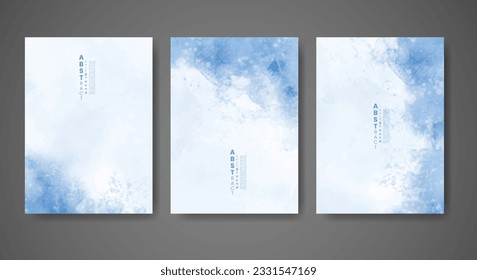 Cover template with watercolor background. Design for your cover, date, postcard, banner, logo.