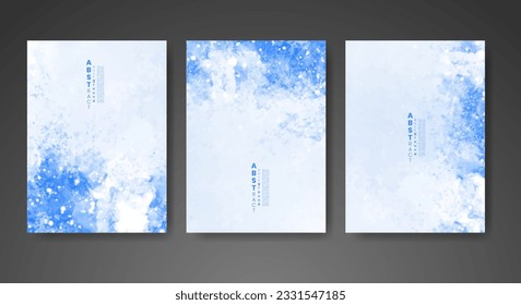 Cover template with watercolor background. Design for your cover, date, postcard, banner, logo.