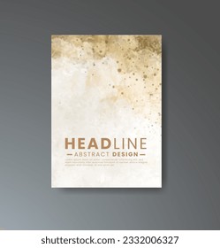Cover template with watercolor background. Design for your cover, date, postcard, banner, logo.