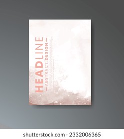 Cover template with watercolor background. Design for your cover, date, postcard, banner, logo.