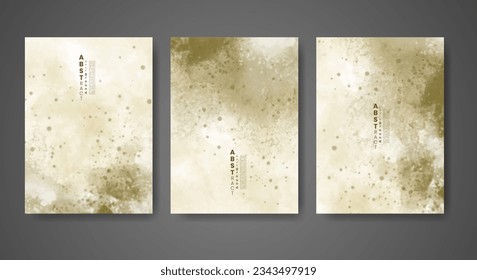 Cover template with watercolor background. Design for your cover, date, postcard, banner, logo.