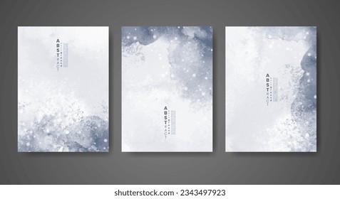 Cover template with watercolor background. Design for your cover, date, postcard, banner, logo.