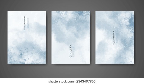 Cover template with watercolor background. Design for your cover, date, postcard, banner, logo.