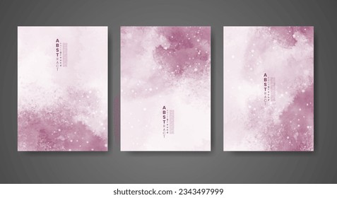 Cover template with watercolor background. Design for your cover, date, postcard, banner, logo.