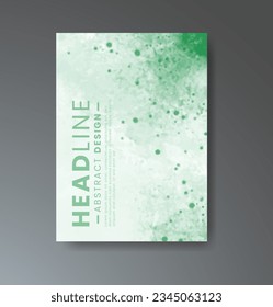 Cover template with watercolor background. Design for your cover, date, postcard, banner, logo.