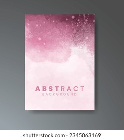 Cover template with watercolor background. Design for your cover, date, postcard, banner, logo.