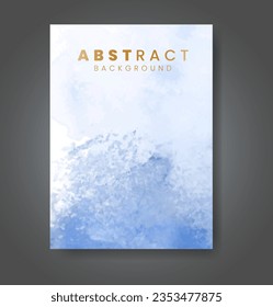 Cover template with watercolor background. Design for your cover, date, postcard, banner, logo.