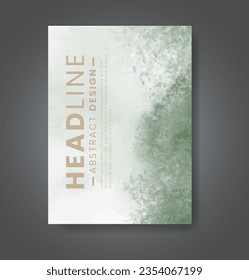 Cover template with watercolor background. Design for your cover, date, postcard, banner, logo.