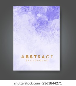 Cover template with watercolor background. Design for your cover, date, postcard, banner, logo.