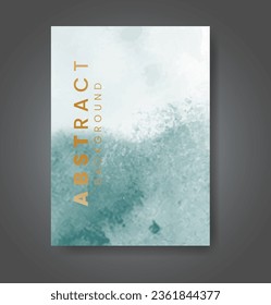 Cover template with watercolor background. Design for your cover, date, postcard, banner, logo.