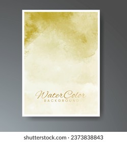 Cover template with watercolor background. Design for your cover, date, postcard, banner, logo.
