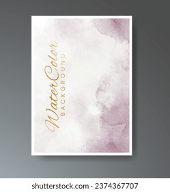 Cover template with watercolor background. Design for your cover, date, postcard, banner, logo.