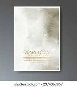 Cover template with watercolor background. Design for your cover, date, postcard, banner, logo.
