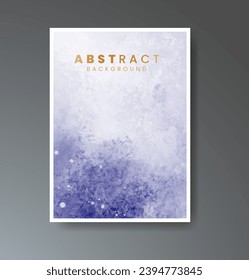 Plantilla de portada con fondo de acuarela. Diseño para su portada, fecha, postal, banner, logotipo.
