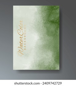 Cover template with watercolor background. Design for your cover, date, postcard, banner, logo.