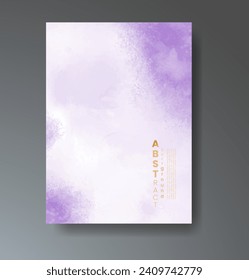 Cover template with watercolor background. Design for your cover, date, postcard, banner, logo.