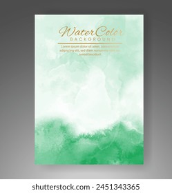 Cover template with watercolor background. Design for your cover, date, postcard, banner, logo.