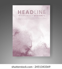 Cover template with watercolor background. Design for your cover, date, postcard, banner, logo.