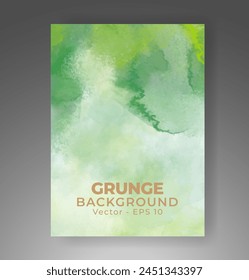 Cover template with watercolor background. Design for your cover, date, postcard, banner, logo.