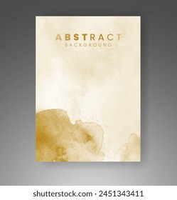 Cover template with watercolor background. Design for your cover, date, postcard, banner, logo.