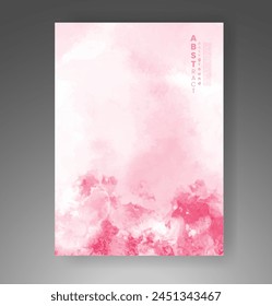 Cover template with watercolor background. Design for your cover, date, postcard, banner, logo.