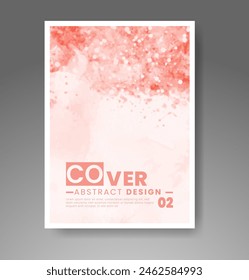 Cover template with watercolor background. Design for your cover, date, postcard, banner, logo.