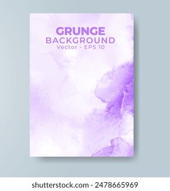 Cover template with watercolor background. Design for your cover, date, postcard, banner, logo.