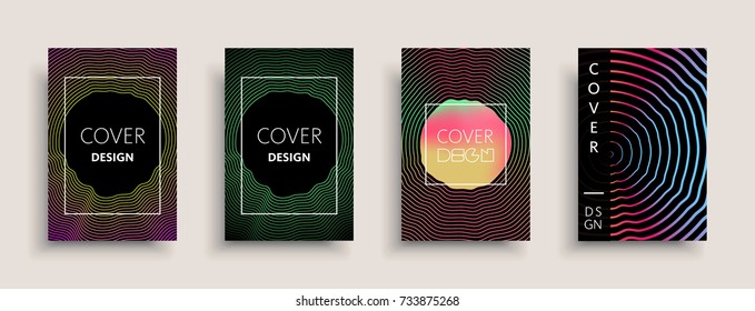 Cover templates design set with abstract fluid colors. Modern business colorful layout. Set of vector covers for branding, book, poster, banner, catalog, report, document or any page. Blank text space