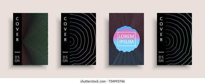 Cover templates design set with abstract fluid colors. Modern business colorful layout. Set of vector covers for branding, book, poster, banner, catalog, report, document or any page. Blank text space