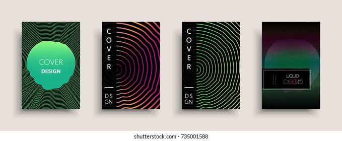 Cover templates design set with abstract fluid colors. Modern business colorful layout. Set of vector covers for branding,book, poster, banner, catalog, report, document or any page. Blank text space
