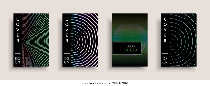Cover templates design set with abstract fluid colors. Modern business colorful layout. Set of vector covers for branding, book, poster, banner, catalog, report, document or any page. Blank text space
