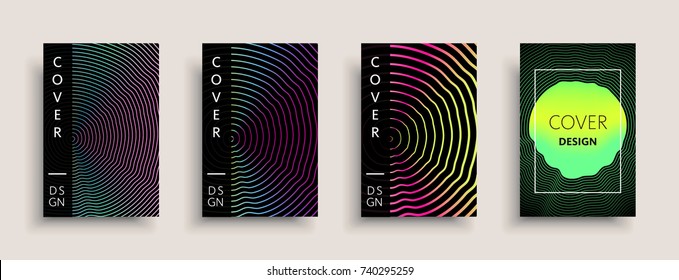 Cover templates design set with abstract fluid colors. Modern business colorful layout. Set of vector covers for branding, book, poster, banner, catalog, report, document or any page. Blank text space