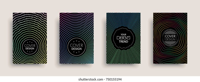 Cover templates design set with abstract fluid colors. Modern business colorful layout. Set of vector covers for branding, book, poster, banner, catalog, report, document or any page. Blank text space