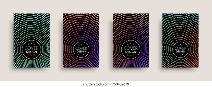 Cover templates design set with abstract fluid colors. Modern business colorful layout. Set of vector covers for branding, book, poster, banner, catalog, report, document or any page. Blank text space