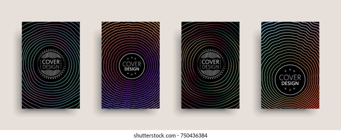 Cover templates design set with abstract fluid colors. Modern business colorful layout. Set of vector covers for branding, book, poster, banner, catalog, report, document or any page. Blank text space
